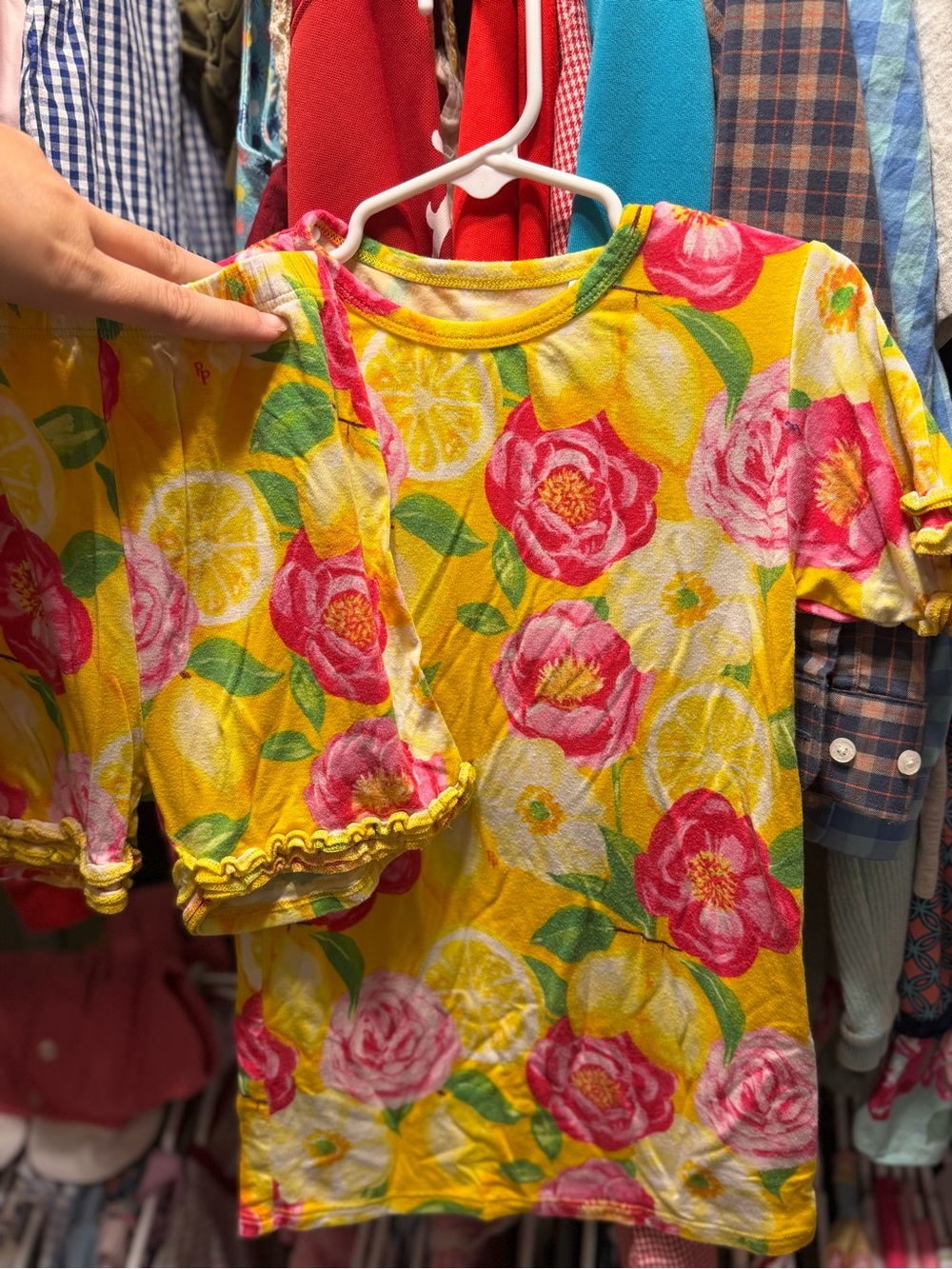 Posh Peanut Bamboo Shorts/Top PJs (7Y)
